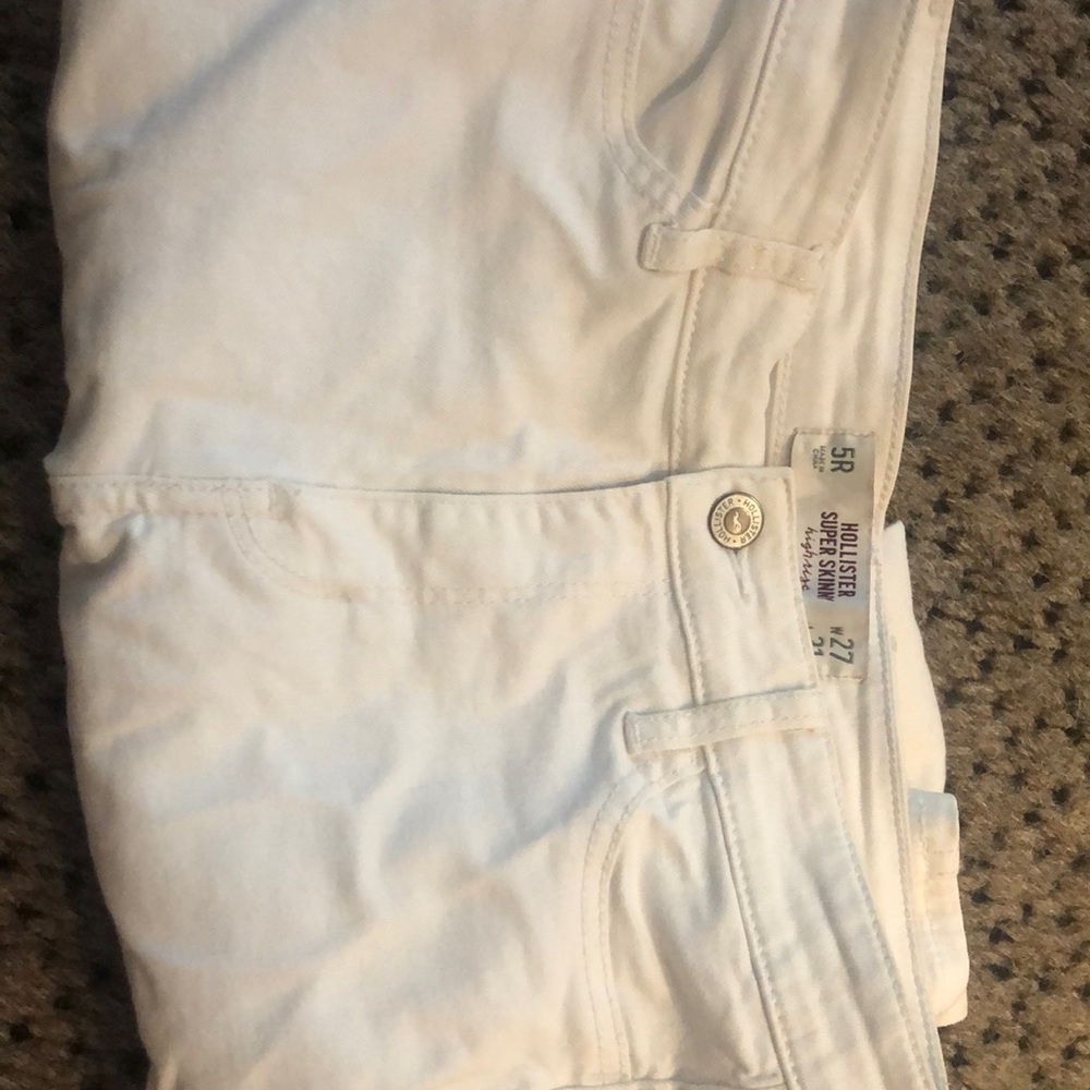 white hollister jeans skinny
